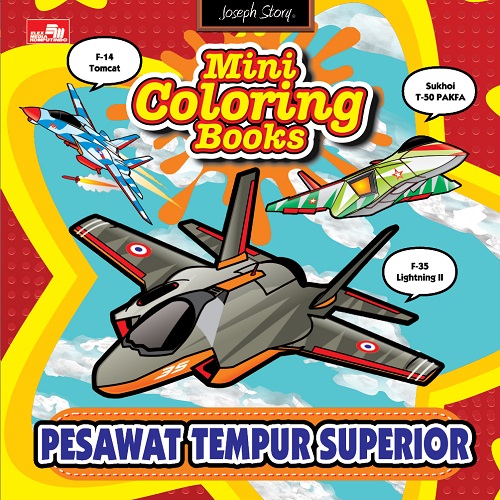 MINI COLORING BOOKS PESAWAT TEMPUR SUPERIOR 