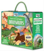 TRAVEL, LEARN AND EXLOPRE: DINOSAURS OVAL PUZZLE